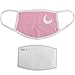 Brando Moon Reusable Washable Face Mask with PM 2.5 Filter - Comfortable 100% Soft Cotton Cloth with Slip in Air Filter - Wide Fit (Pink)