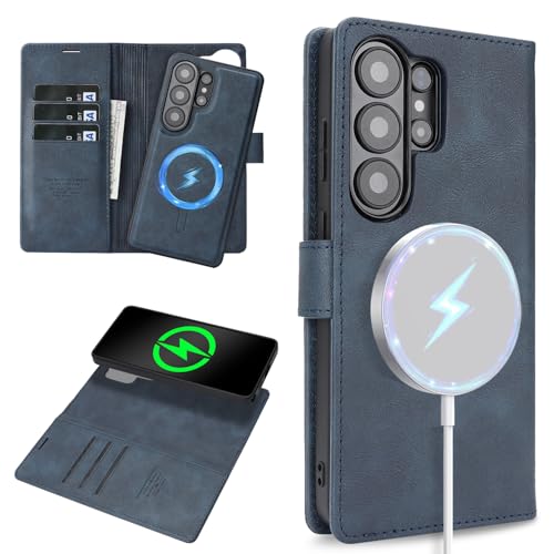 �y2in1 ���̓}�O�l�b�g�z Galaxy S26 Ultra �p �P�[�X Magsafe�Ή� �J�[�h���[ 3�� �蒠�^ �M�����N�V�[ S26�E���g�� �J�o�[ �ϏՌ� �y�� TPU �� (�l�C�r�[)