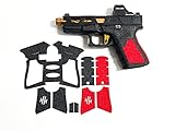 Handleitgrips Hybrid Textured Rubber/Red Sandpaper Insert Grip Tape Enhancement for Glock 19 and...