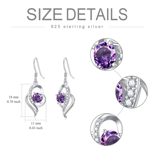 Seiyang 925 Sterling Silver Birthstone Dangle Earrings for Women Birthday Anniversary Fine Jewelry for Women Girls2