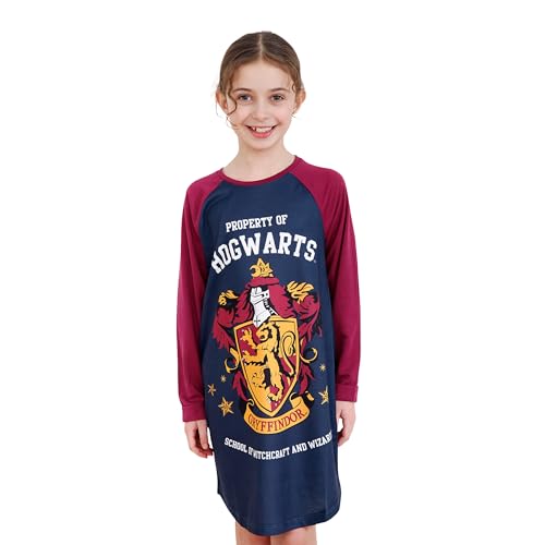 Harry Potter Nightgown | Gryffindor Nightgowns for Girls | Hogwarts Long Sleeve Girls' Nightgowns & Sleep Shirts2