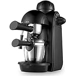 QJRGUY with Milk Frothing Arm 5 Bar Pressure Pump,730W Maker 240Ml, Style Espresso Coffee Machine