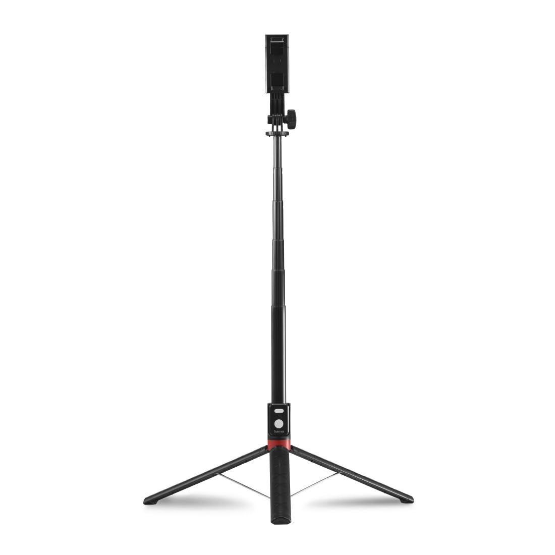 Hama selfkie stick (kij do zdjęć, kompaktowy, statyw, monopod, teleskopowy drążek, maks. 170 cm, Bluetooth) czarny