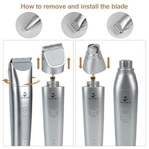   Dog-Clippers-Grooming-Kit-Hair-Clippers-with-Nail-Grinder-Set-4-in-1-Cordless-Electric-Trimmer-Low-Noise-Paw-Trimmer-USB-Rechargeable-Quiet-Nail-Grinder-Shaver-for-Cats-and-Other-Pets-Sliver