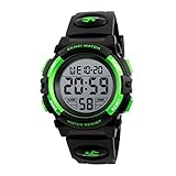 [Reloj multifuncional para niño] las principales funciones de este reloj son la visualización de la hora, la pantalla luminosa, el cronómetro, la visualización de la fecha, la alarma del temporizador y el interruptor de 12/24 horas.