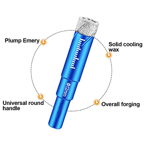 BOZONLI Diamond Hole Saw Drill Bits, Slate Porcelain Marble Hollow Core Drill Bit for Glass Ceramic, Porcelain, Tile, Marble - Image 3