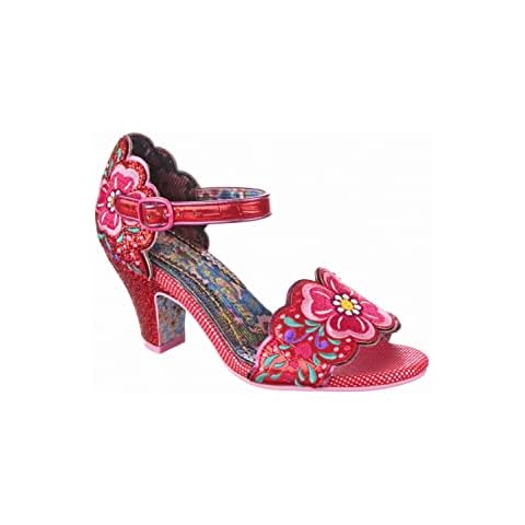 Escarpins Rouge Floral Irregular Choice Cover