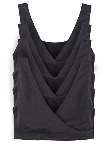 Image of Caramel Cantina 4 Pack Nursing Maternity Women’s Sleep Comfort Bralette Bra