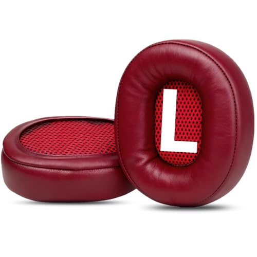 Repuestos almohadillas para auriculares HPH-MT5 compatibles con Yamaha HPH-MT5 HPH-MT8 Monitor, cuero sintético, color rojo miniatura 5