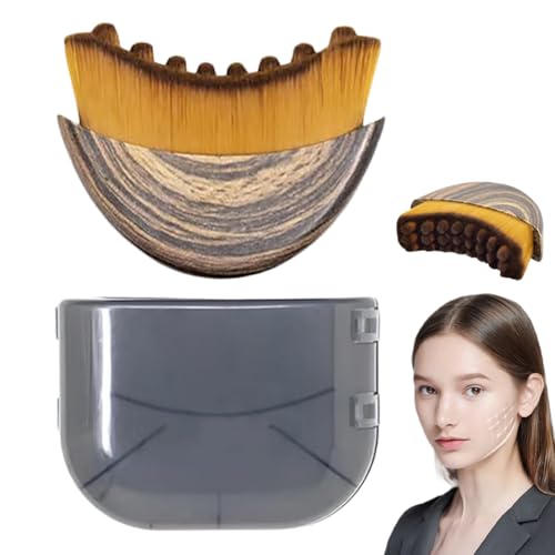 Yamobi Cepillo facial para masaje linfático, Cepillo contorno, Dispositivo de cepillado en seco para el rostro, Cepillo corporal para tratamiento de drenaje linfático