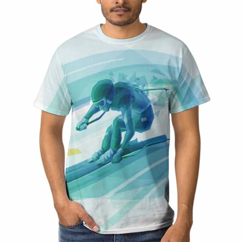 T-shirts ski homme à col rond contre la transpiration en montagne