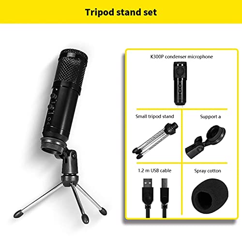 LiebeWH USB Mikrofon, USB Kondensator, Metall Live Mikrofon für Computer, KTV, Live Broadcast Recording Studio – Bild 4