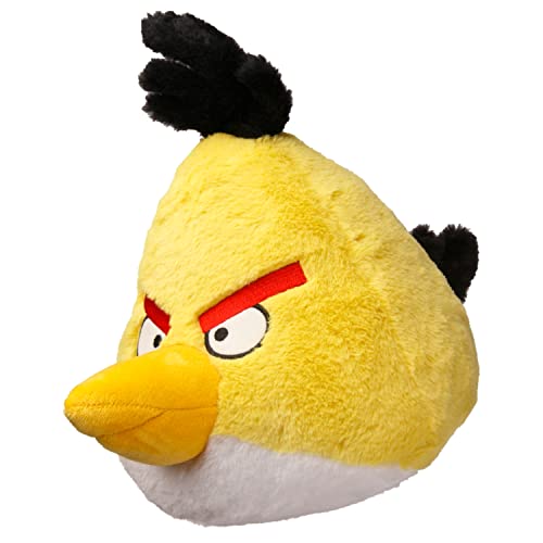 Mighty Mojo Angry Birds - Chuck - Yellow Bird - 9 Inch Collectible Plush Doll - Officially Licensed - Super Soft, Cuddly Doll For Kids And Adults - Original Series #TOP3