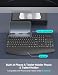 Wireless Keyboard with Wrist Rest, Phone/Tablet Holder, 18 Multimedia Keys
