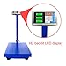 Goujxcy 300KG/661lbs Weight Electronic Platform Scale Digital Heavy Duty Shipping and Folding Postal Scale with 15.75 x 21.65 Durable Large Platform,Industrial Grade Bench Scale (Blue)
