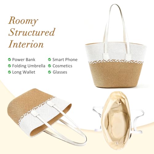 Bolso de playa de verano personalizado para mujer con sombrero miniatura 5