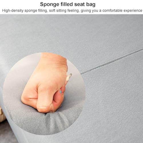 Banc de rangement avec plateau rabattable et coffre ottoman en similicuir