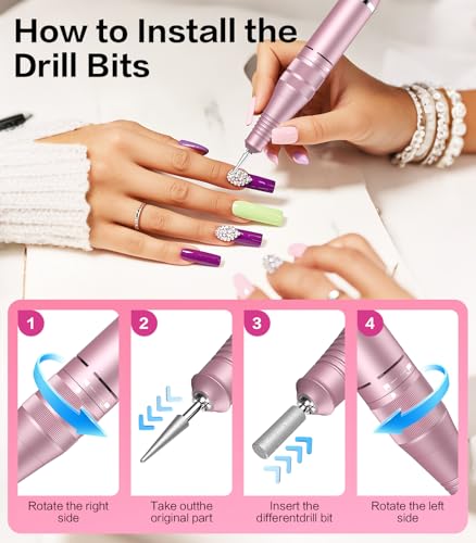 Professional Nail Drill Machine Rechargeable