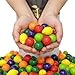 SweetGourmet Assorted Fruit Shaped Gum Filled with Candy, 1.5-Pound Bulk Bag, Seedling Gumballs