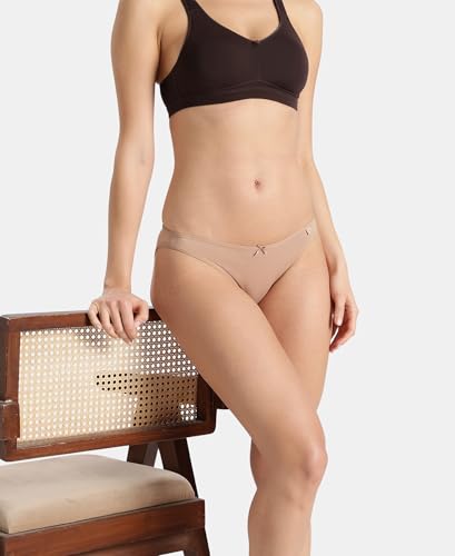 Image of Jockey SS02 Women Super Combed Cotton Elastane Stretch Low Waist Bikini