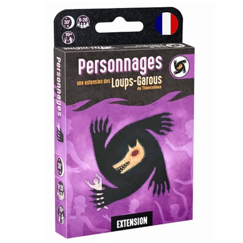 Asmodee - Loups-Garous de Thiercelieux - Extension Personnages - 16 Nouveaux Personnages - Jeu de Société de Bluff - Jeu de Rôle pour Enfants dès 10 Ans -...