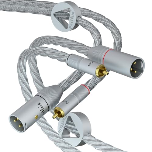 Cable XLR a RCA Preffair para conectar tocadiscos, mezcladores y amplificadores estéreo