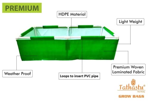 Image of Tathastu The Purity 60 inch X 12 inch X 12 inch PACK 1| WITHOUT PVC PIPE 250 GSM Organics Terrace Home & Kitchen Gardening Without PVC Pipeening HDPE Circular 100% UV Treated Grow Bags (Plant Bags), Thick & Durable for Vegetable Fruits