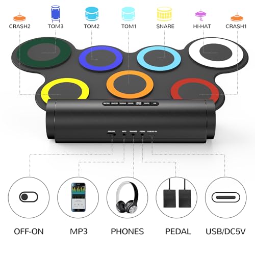 Professional Electric Drum Pad Set