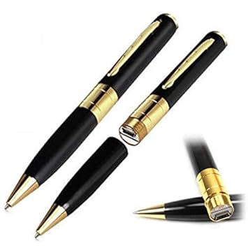 MatLogix Wired HD Photo and Video Recorder Surveillance Covert Discreet Cam Mini DVR 360 Spy Pen Hidden Camera, Micro SD Card Slot up to 16GB with 8 GB Memory Card
