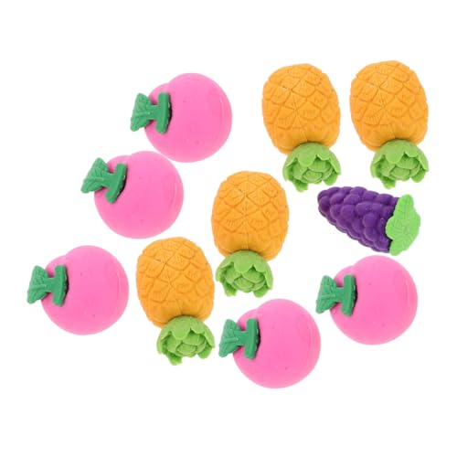 NUOBESTY 10個 フルーツ消しゴム おもちゃ消しゴム ゲームの報酬 Tpr