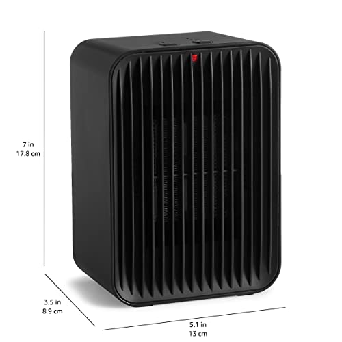 Amazon Basics Dq2088 Electric Space Heater With Temperature Control, Black, 520 Watt #TOP4