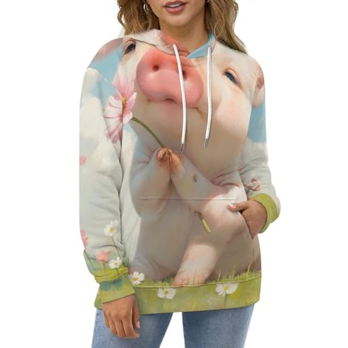Sweat rose cochon taille S : le pull doux qui résout le manque de confort