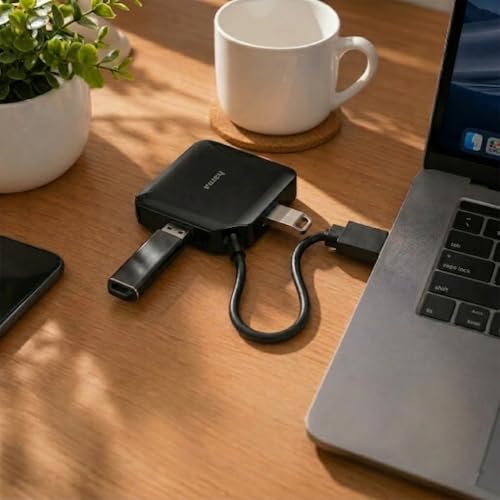 Image of Hama 4-in-1 USB-C Hub with Ultra HD 4K HDMI I 3xUSB-A Gen 3.2 I 1Gbps RJ45 Ethernet (USB 4 in 1)