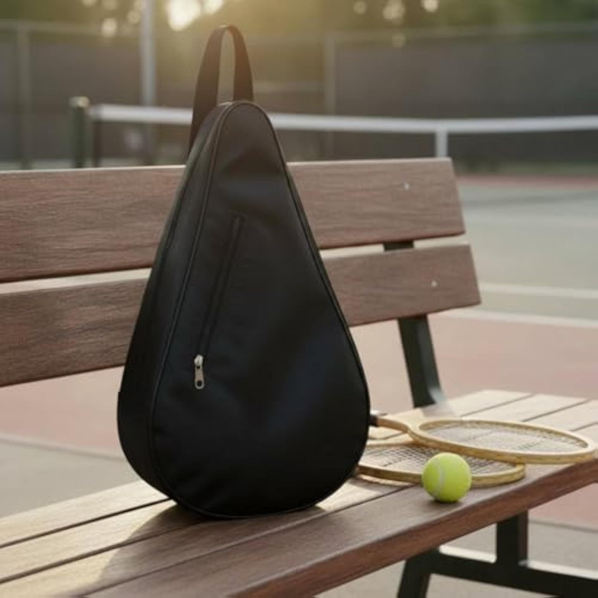 Adjustable Black Sports Bag for Tennis Rackets