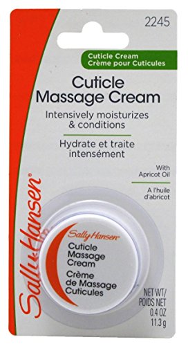 Sally Hansen Cuticle Massage Cream 0.4 Ounce Jar (Blister) (11ml) (3 Pack)