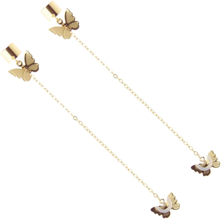 Anti Lost Wireless Earphone Holder Butterfly Earrings 1 Pair Alloy