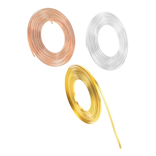 Alambre plano de aluminio flexible ideal para crear joyas únicas y guirnaldas DIY