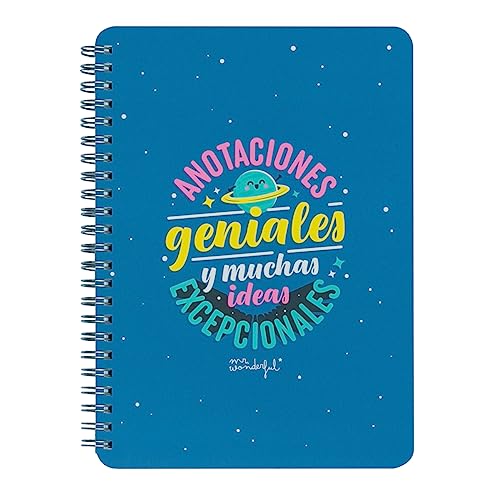 Mr.Wonderful Libreta A5 Anotaciones geniales y muchas ideas excepcionales
