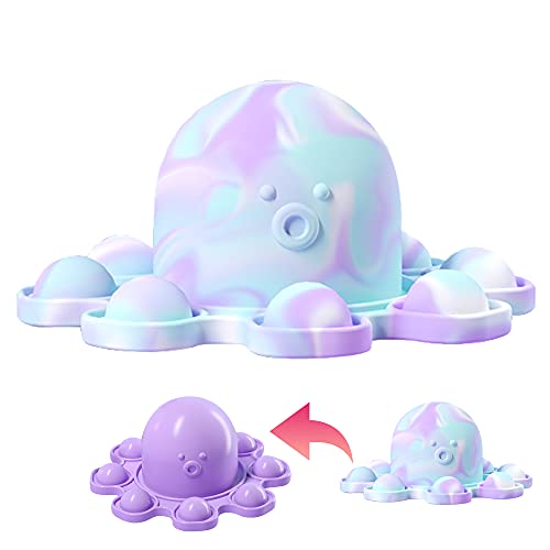 Push Pop Bubble Fidget Toy 2 Sided octopus Squeeze Tool Relieve Stress
