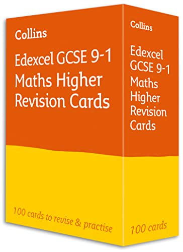 Collins GCSE 9-1 Revision – New Edexcel GCSE 9-1 Maths Higher Revision Flashcards