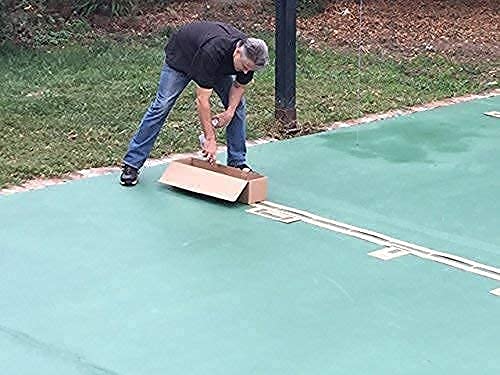 Ronan Sports Complete Easy Basketball Court Stencil | The Original Kit for Court Lines | Complete Key & 3 Point Lines, Rigid, Reusable Cardboard | No Paint Included | Made in USA - Thumbnail 7