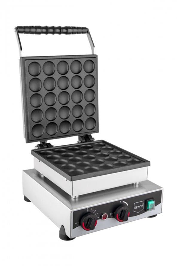 Kapaklı Yuvarlak Bubble Waffle Makinası Elektrikli W22