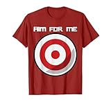 Photo Gallery maglietta con scritta "aim for me, white words, i m the target" maglietta Photo Gallery maglietta con scritta "aim for me, white words, i m the target" maglietta