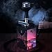 Travel Hookah Set with Everything - Modern Acrylic Hookah Come in Carriage Bag Include Charcoal Heat Management Device Silicone Hose Phunnel Bowl Handle and Magic LED Light Easier Pull and Cleaning