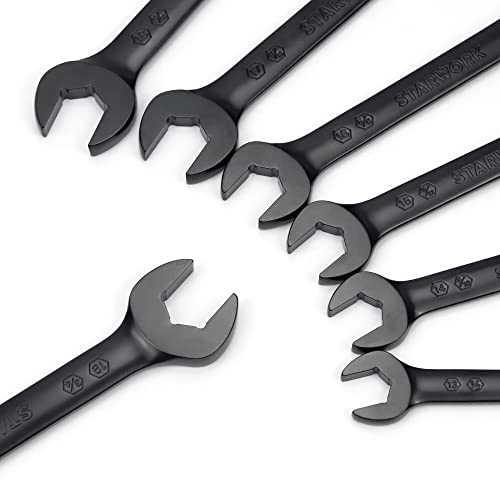 STARWORK True Mechanic™ 7Pc. 120T SAE&Metric Ratcheting Wrench Set, Professional, with Roll-Up Pouch Bag, Black, 7 PC 120T - Image 4