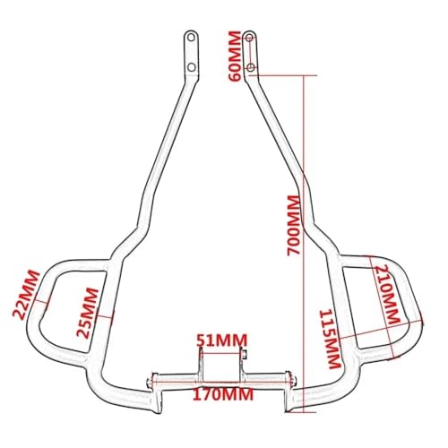 Cage cascade moto Cross Cub 110 2023 structure acier renforcé