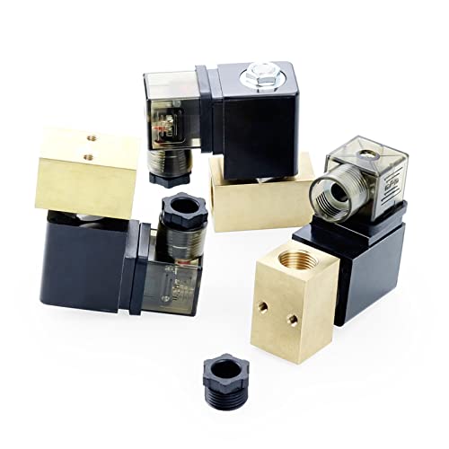 Électrovanne normalement fermée DN8 1/4" laiton 24V haute pression - 6