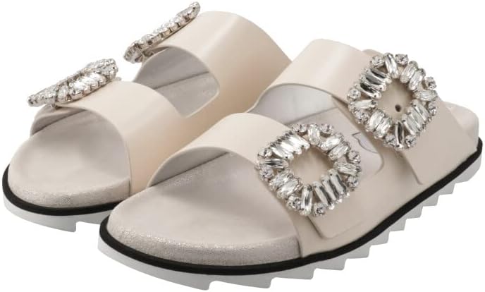 Roger Vivier 風コンフォートサンダル ホワイト Roger Vivier ロジェ