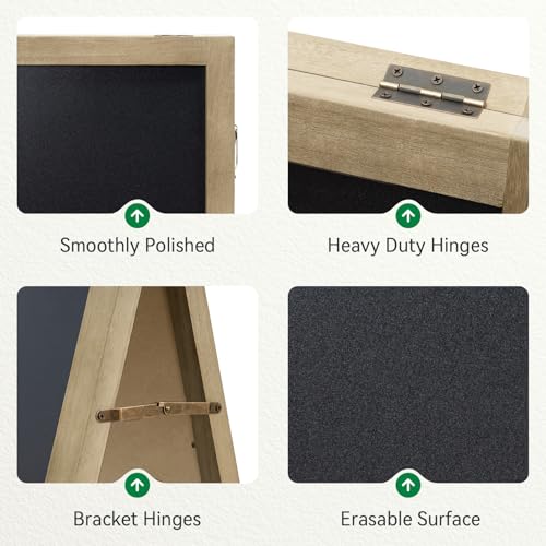 image for TEAKMAMA A Frame Chalkboard Sign, 40