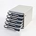 Produktbild Aktenschränke, 5-Ebenen-Desktop-Schublade Sorter Abschließbare Data Office Speicher-Fach Vertraulichkeit Office Desktop Schublade Organizer 14.3in * 11in * 10.5in Home Office Möbel WKY